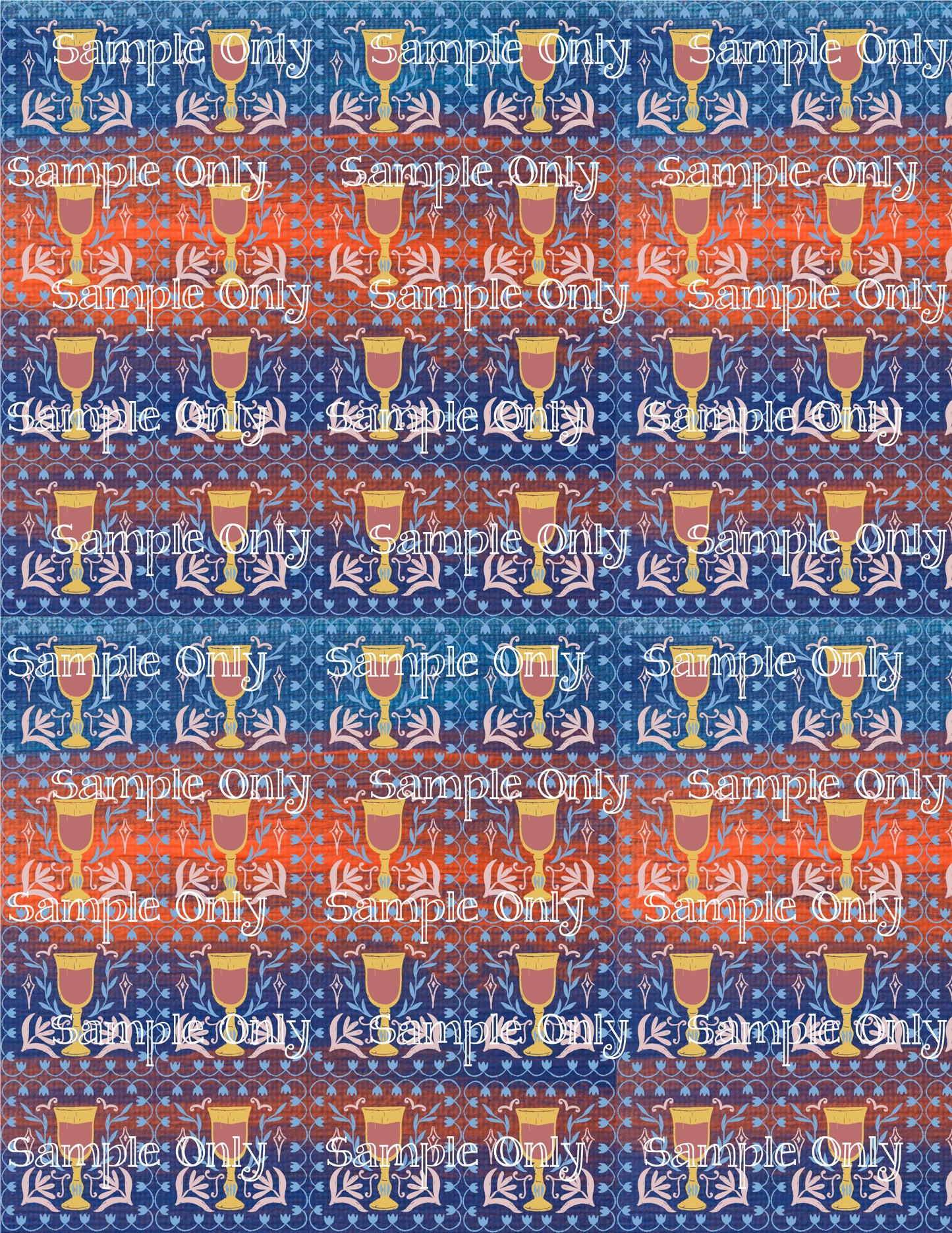 Hanukkah Pattern 40 Image Sheet For Polymer Clay Transfer Decal DIGITAL FILE OR PRINTED