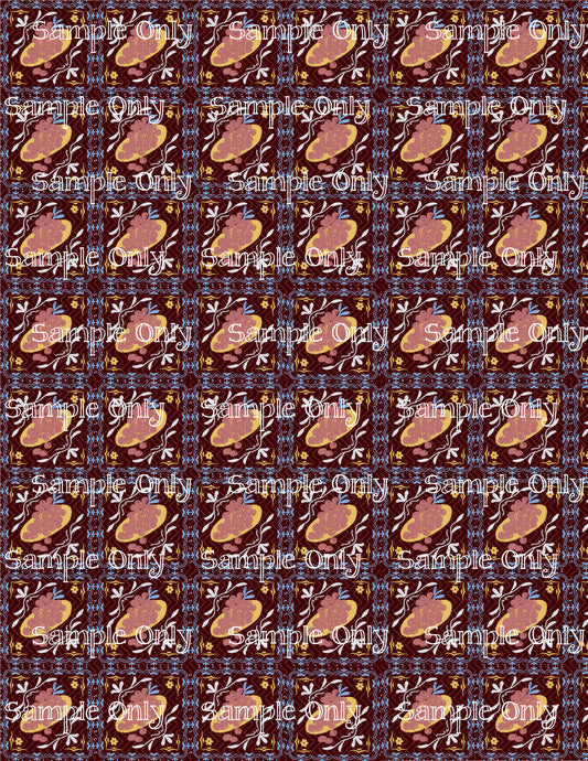 Hanukkah Pattern 44 Image Sheet For Polymer Clay Transfer Decal DIGITAL FILE OR PRINTED