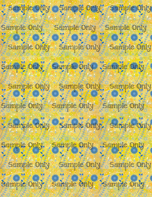 Hanukkah Pattern 48 Image Sheet For Polymer Clay Transfer Decal DIGITAL FILE OR PRINTED