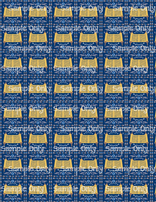 Hanukkah Pattern 55 Image Sheet For Polymer Clay Transfer Decal DIGITAL FILE OR PRINTED