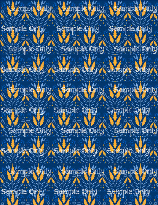 Hanukkah Pattern 61 Image Sheet For Polymer Clay Transfer Decal DIGITAL FILE OR PRINTED