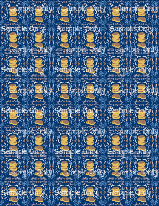 Hanukkah Pattern 67 Image Sheet For Polymer Clay Transfer Decal DIGITAL FILE OR PRINTED