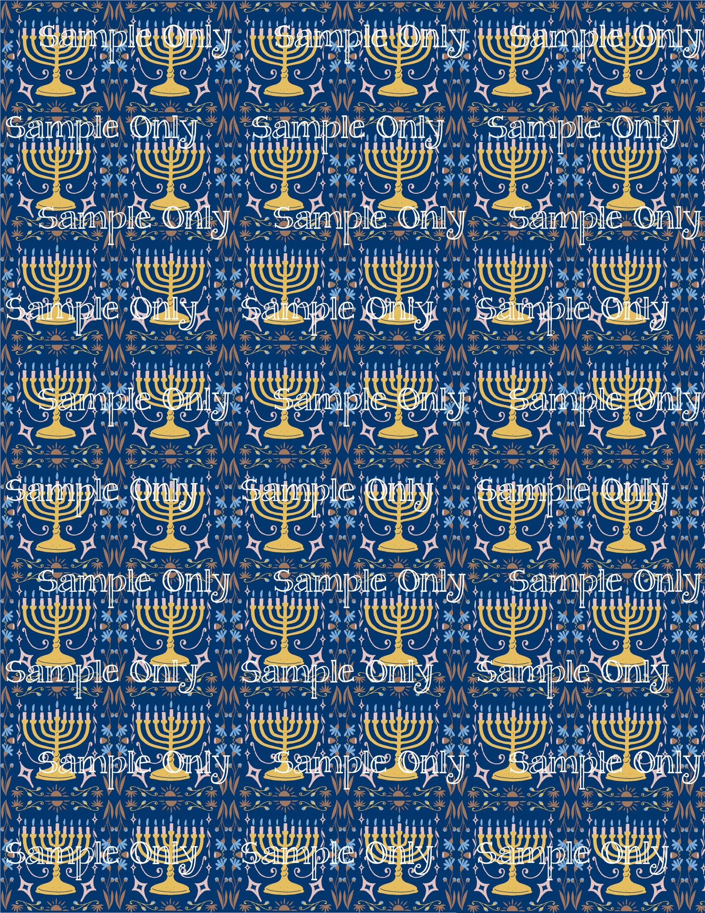 Hanukkah Pattern 69 Image Sheet For Polymer Clay Transfer Decal DIGITAL FILE OR PRINTED