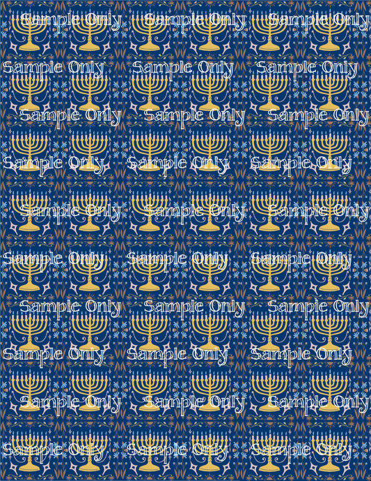 Hanukkah Pattern 69 Image Sheet For Polymer Clay Transfer Decal DIGITAL FILE OR PRINTED