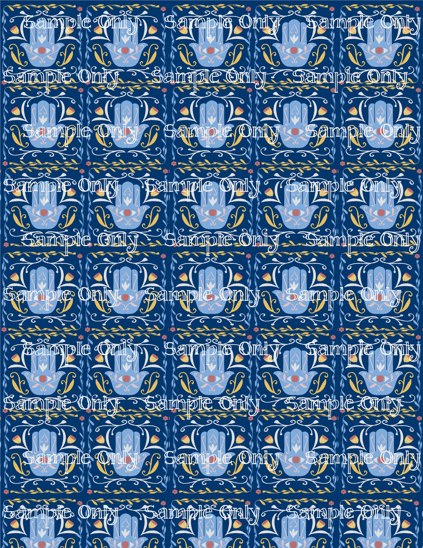 Hanukkah Pattern 70 Image Sheet For Polymer Clay Transfer Decal DIGITAL FILE OR PRINTED