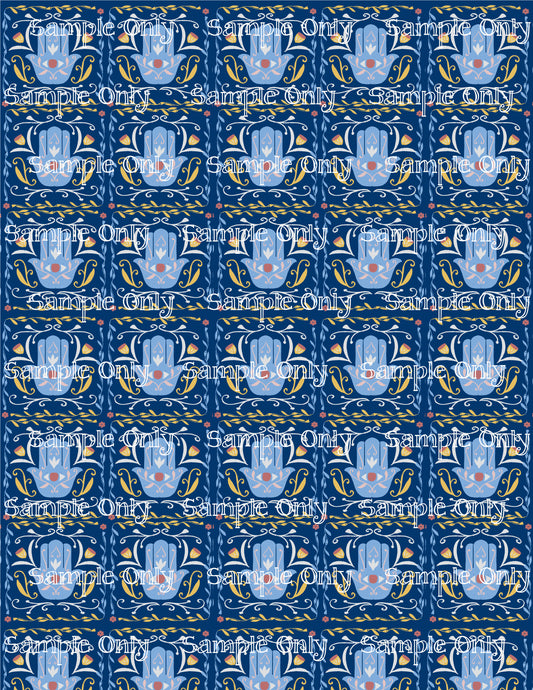 Hanukkah Pattern 70 Image Sheet For Polymer Clay Transfer Decal DIGITAL FILE OR PRINTED