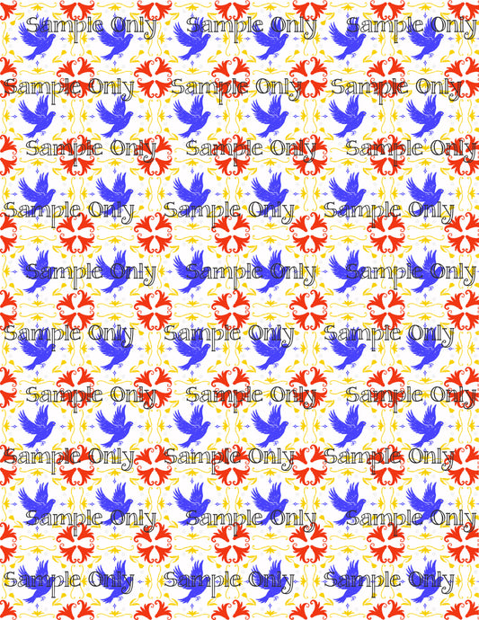 Hanukkah Pattern 07 Image Sheet For Polymer Clay Transfer Decal DIGITAL FILE OR PRINTED