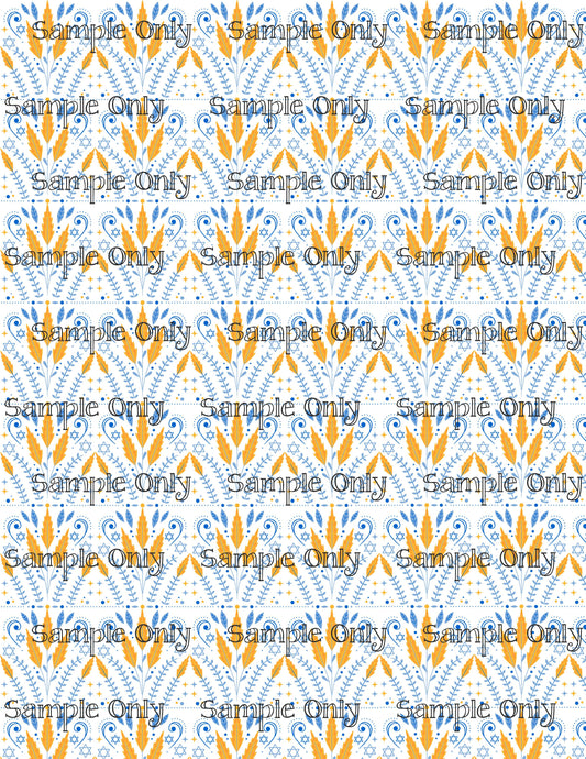 Hanukkah Pattern 90 Image Sheet For Polymer Clay Transfer Decal DIGITAL FILE OR PRINTED