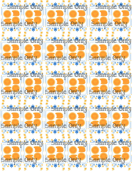 Hanukkah Pattern 91 Image Sheet For Polymer Clay Transfer Decal DIGITAL FILE OR PRINTED