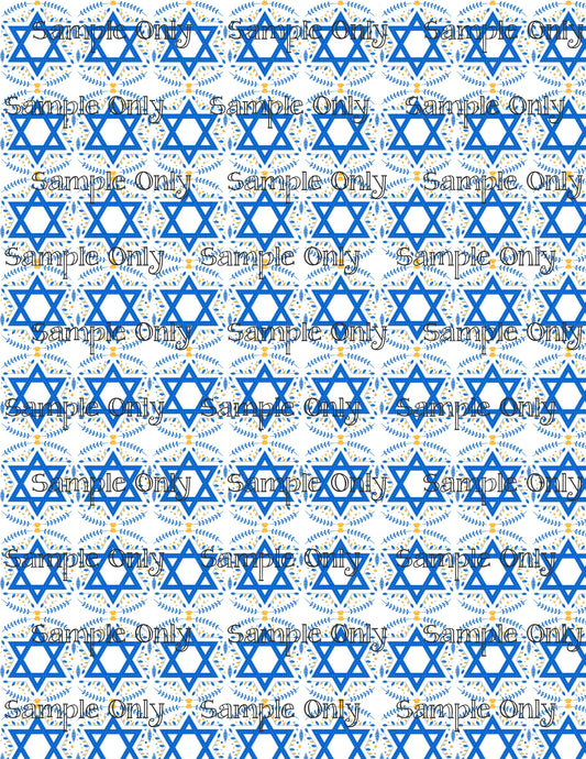 Hanukkah Pattern 95 Image Sheet For Polymer Clay Transfer Decal DIGITAL FILE OR PRINTED