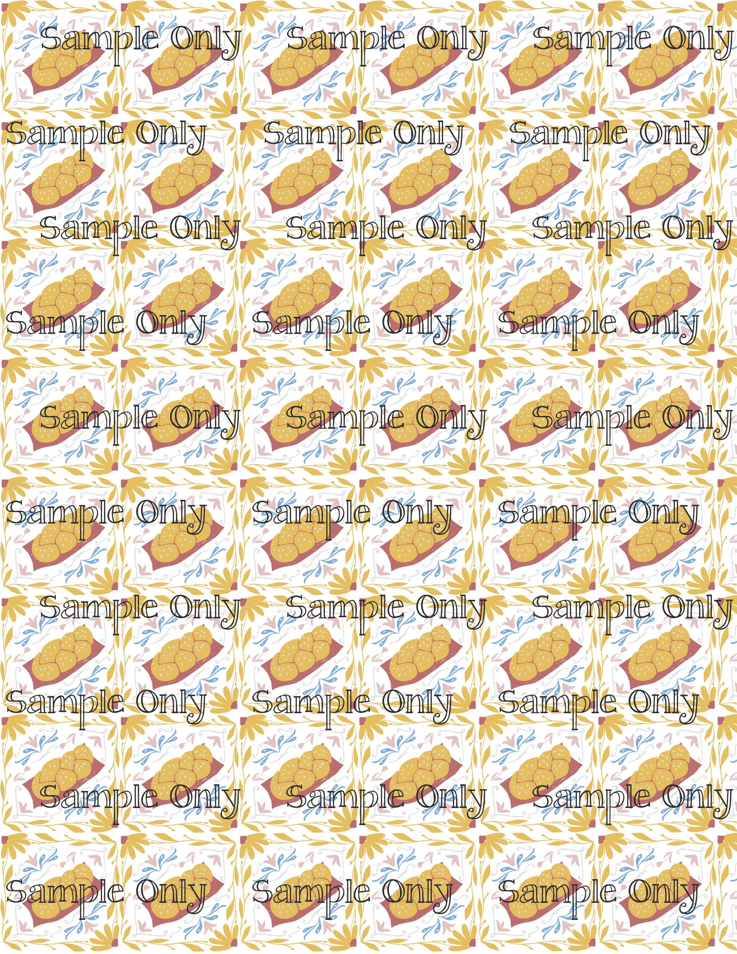 Hanukkah Pattern 97 Image Sheet For Polymer Clay Transfer Decal DIGITAL FILE OR PRINTED