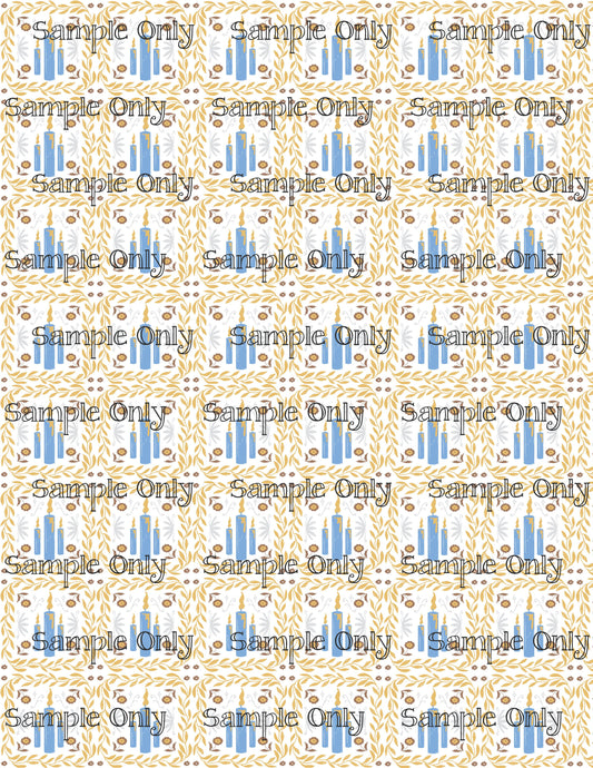 Hanukkah Pattern 99 Image Sheet For Polymer Clay Transfer Decal DIGITAL FILE OR PRINTED