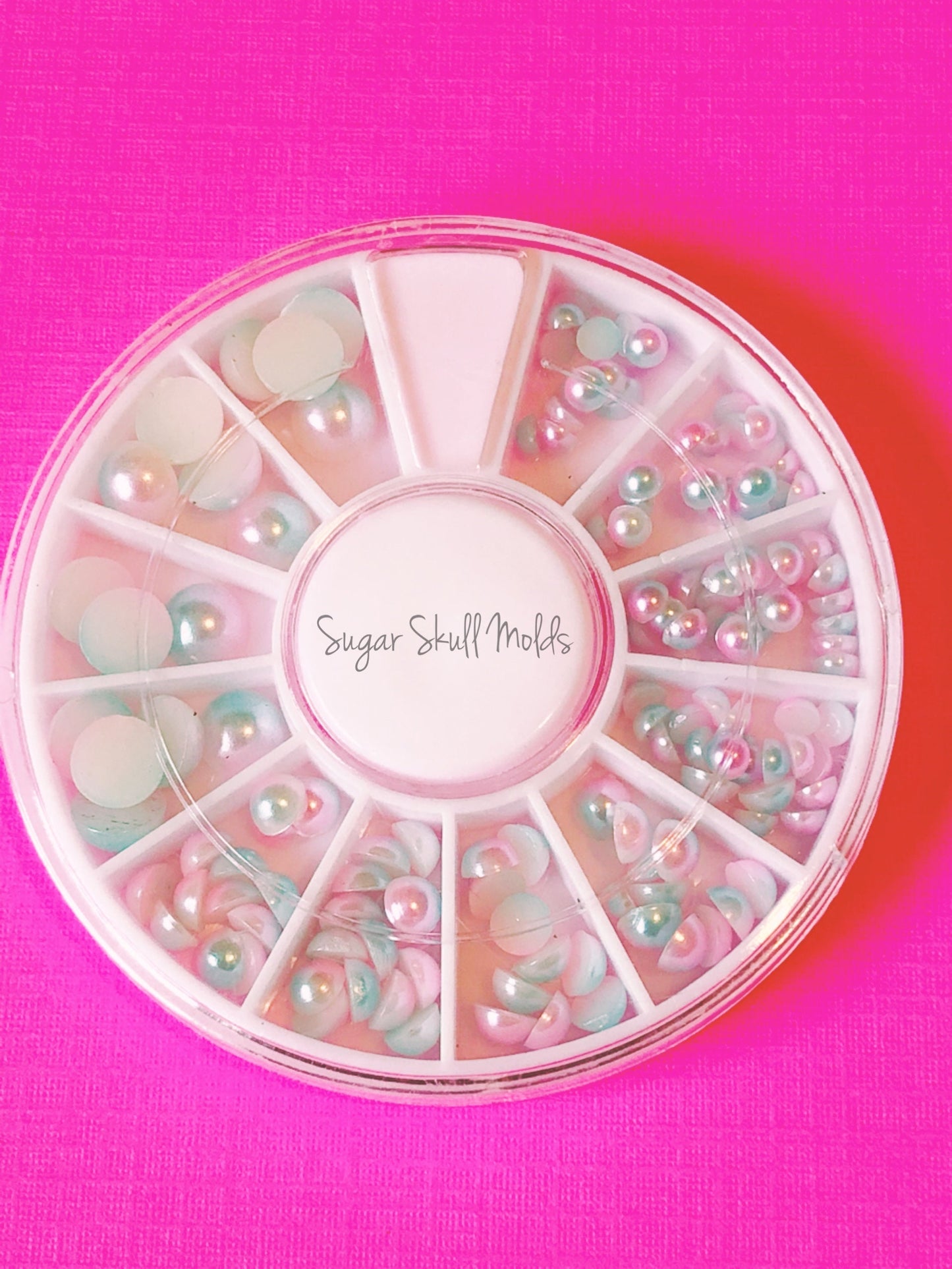 Gradient Pastel Flatback Ombre Pearls 3-6mm Cabochon