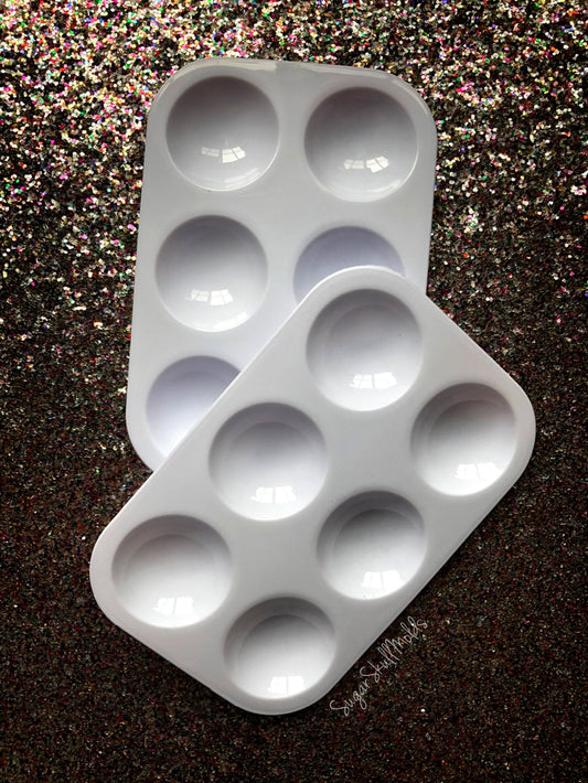 2Pcs Mini Plastic Paint Palette For Crafting Painting Sorting Beads Art