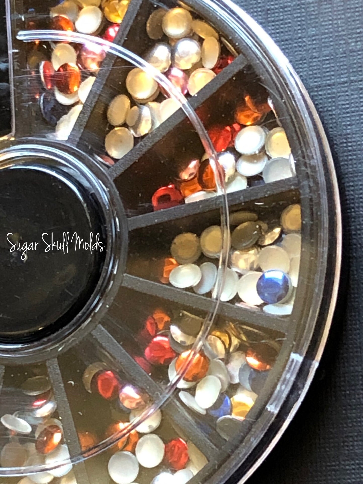 Tiny 3mm Metallic Round Polka Dot Metal Bling In Assorted Colors