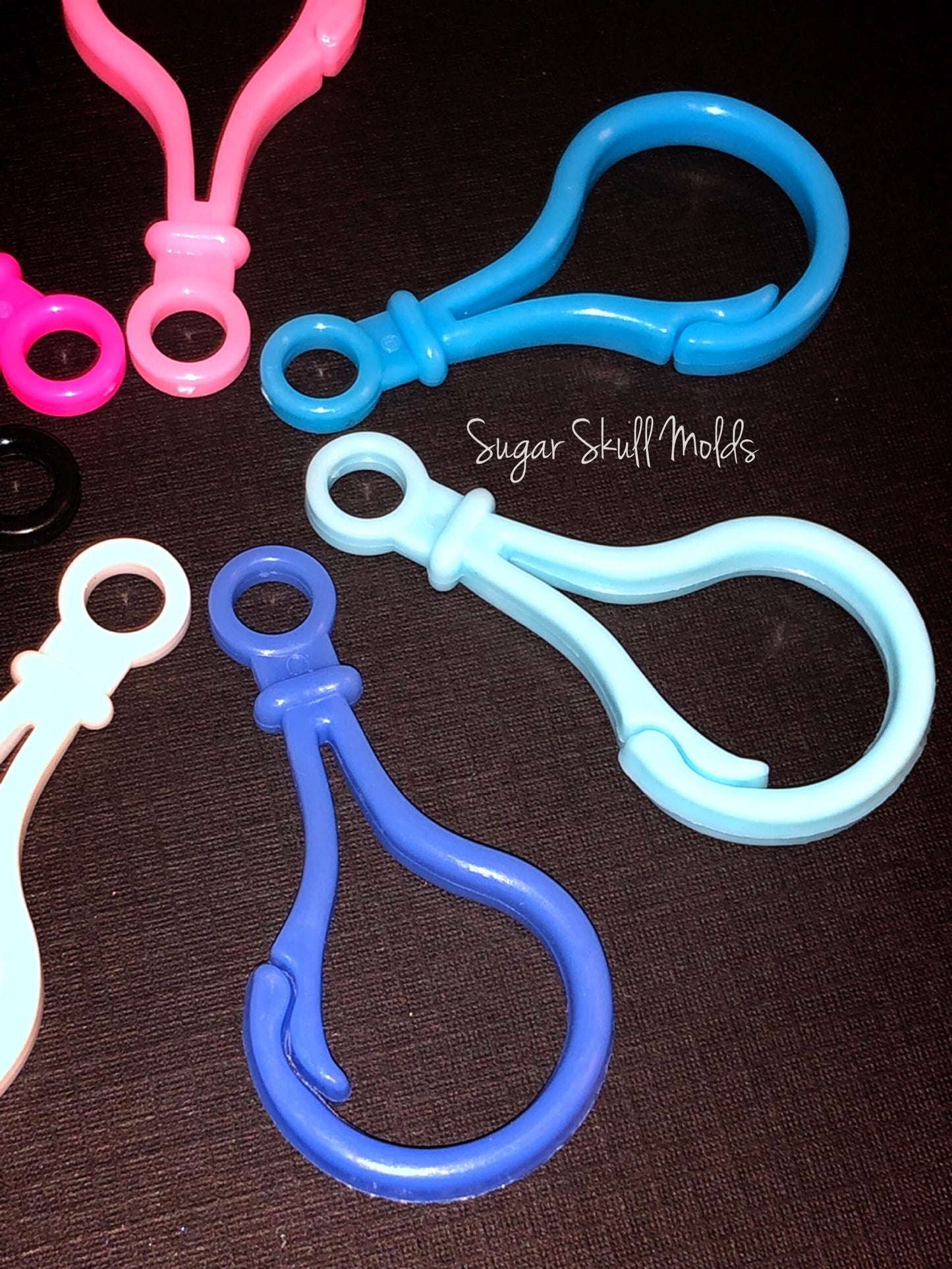 10pc Acrylic Purse Charm Lanyard Hook Bag Clips You Choose The Color