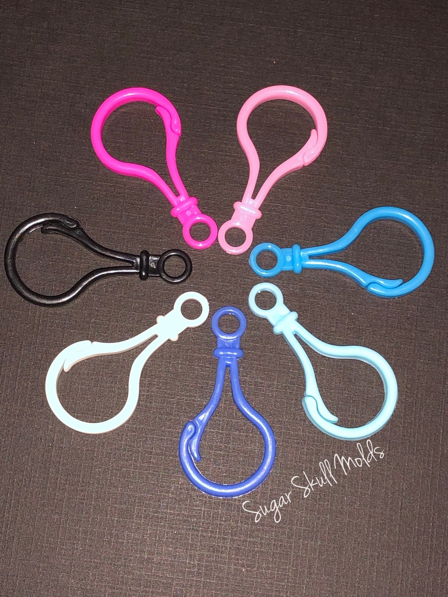 10pc Acrylic Purse Charm Lanyard Hook Bag Clips You Choose The Color