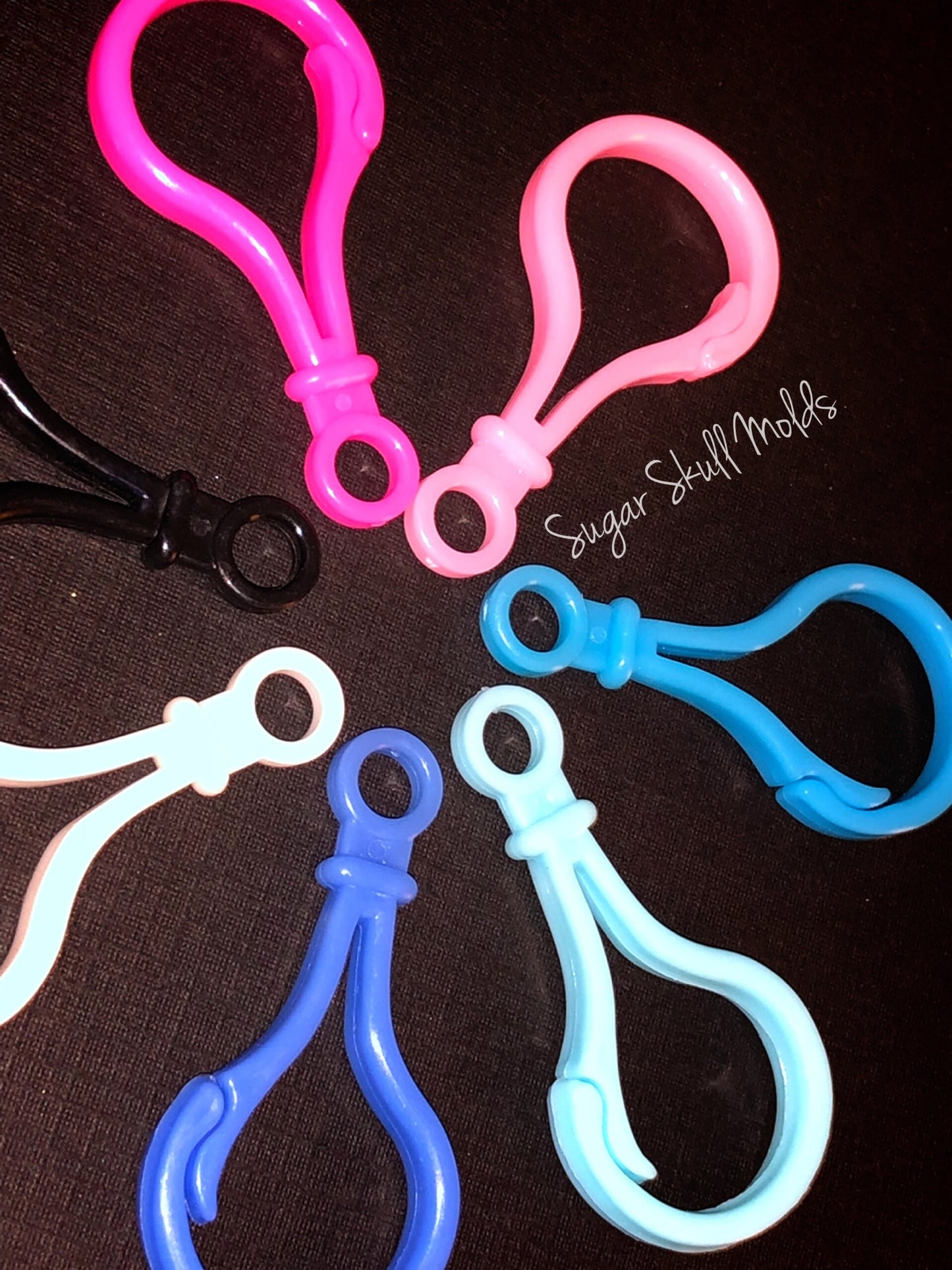 10pc Acrylic Purse Charm Lanyard Hook Bag Clips You Choose The Color