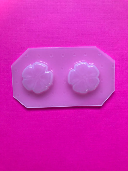 2pc Carved Tropical Flower Flexible Plastic Mold For Resin Jewelry Crafts Decoden