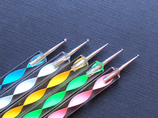 5pc Double Sided Dotting Tool For Painting Mandala Dot Art Rock Painting Polymer Clay