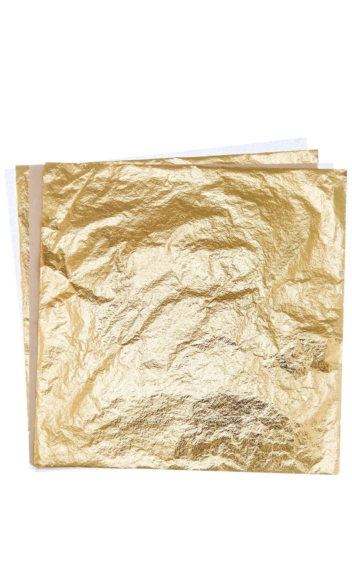 100 Sheets Of Gold Metal Foil Leaf Sheets 14x14cm