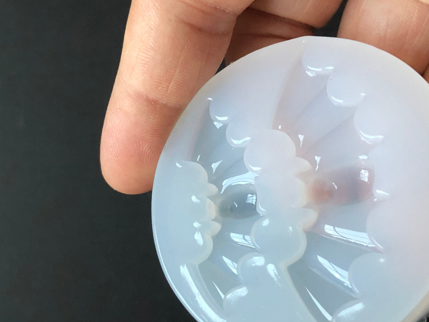 2 Bats Flexible Silicone Mold For Resin Crafts or Polymer Clay