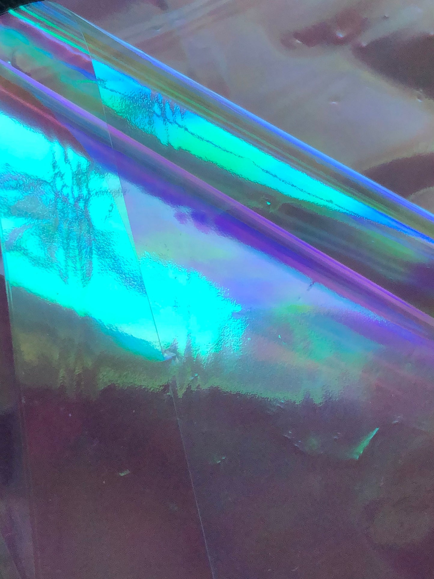 20pc Assorted Iridescent Clear Cellophane Film Sheets For Resin Crafts and More Reflects Pink Green Purple