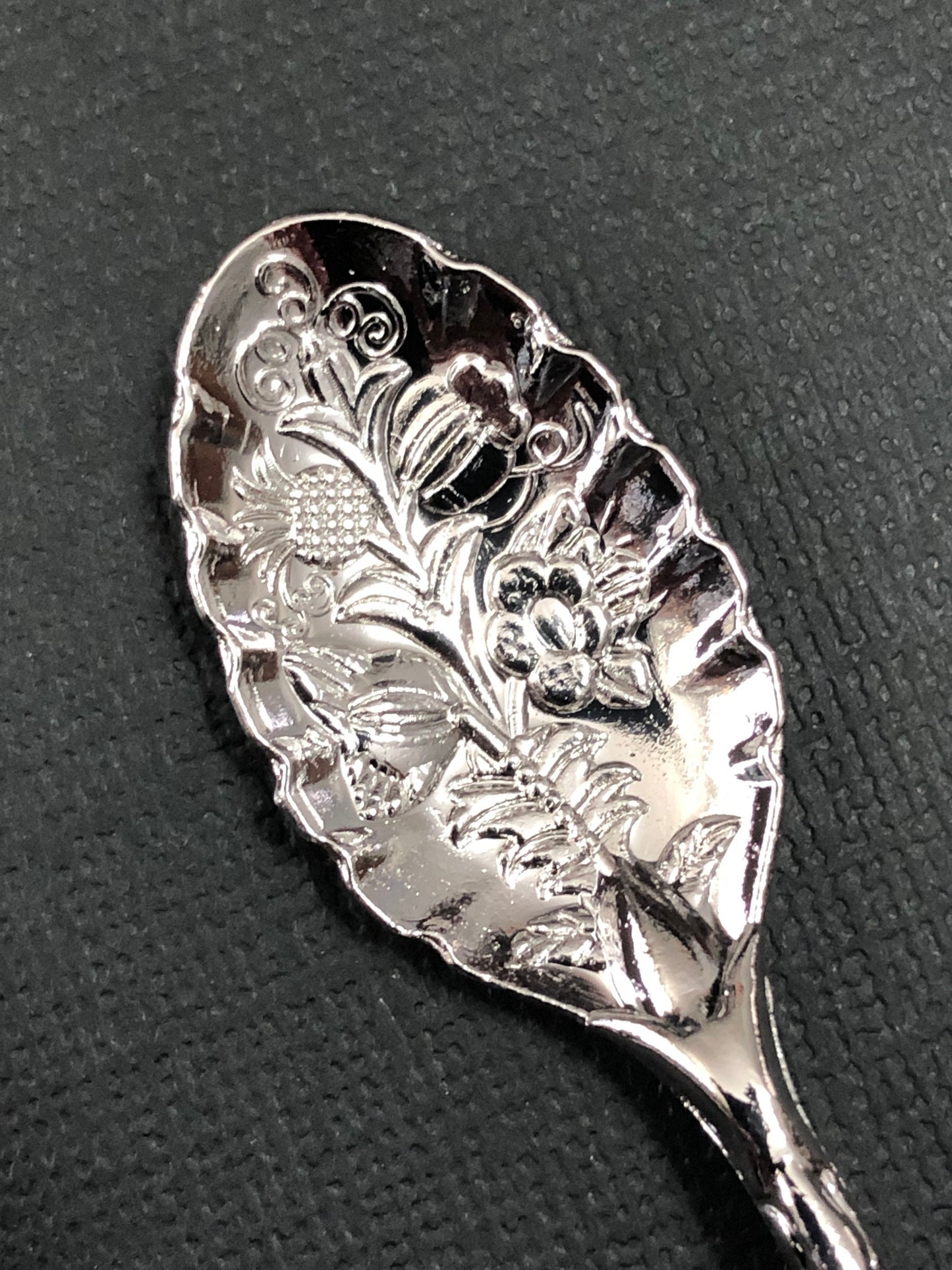 Fancy Ornate Metal and Jewel Spoon Scoop For Powder Pigment Glitter YOU CHOOSE From 5 Colors