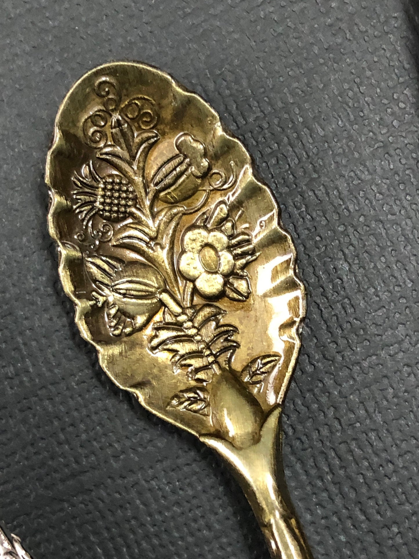 Fancy Ornate Metal and Jewel Spoon Scoop For Powder Pigment Glitter YOU CHOOSE From 5 Colors