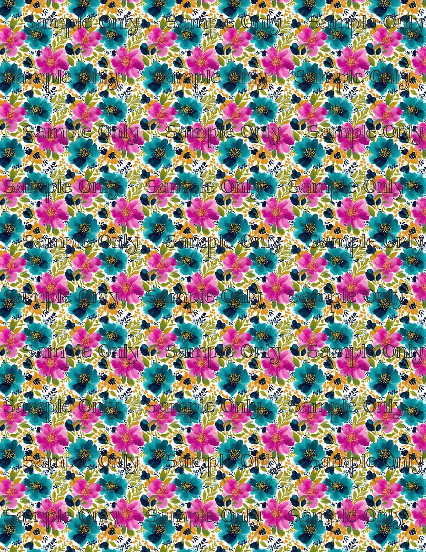 Painterly Wildflowers Set 2 Image Transfer Sheet For Polymer Clay