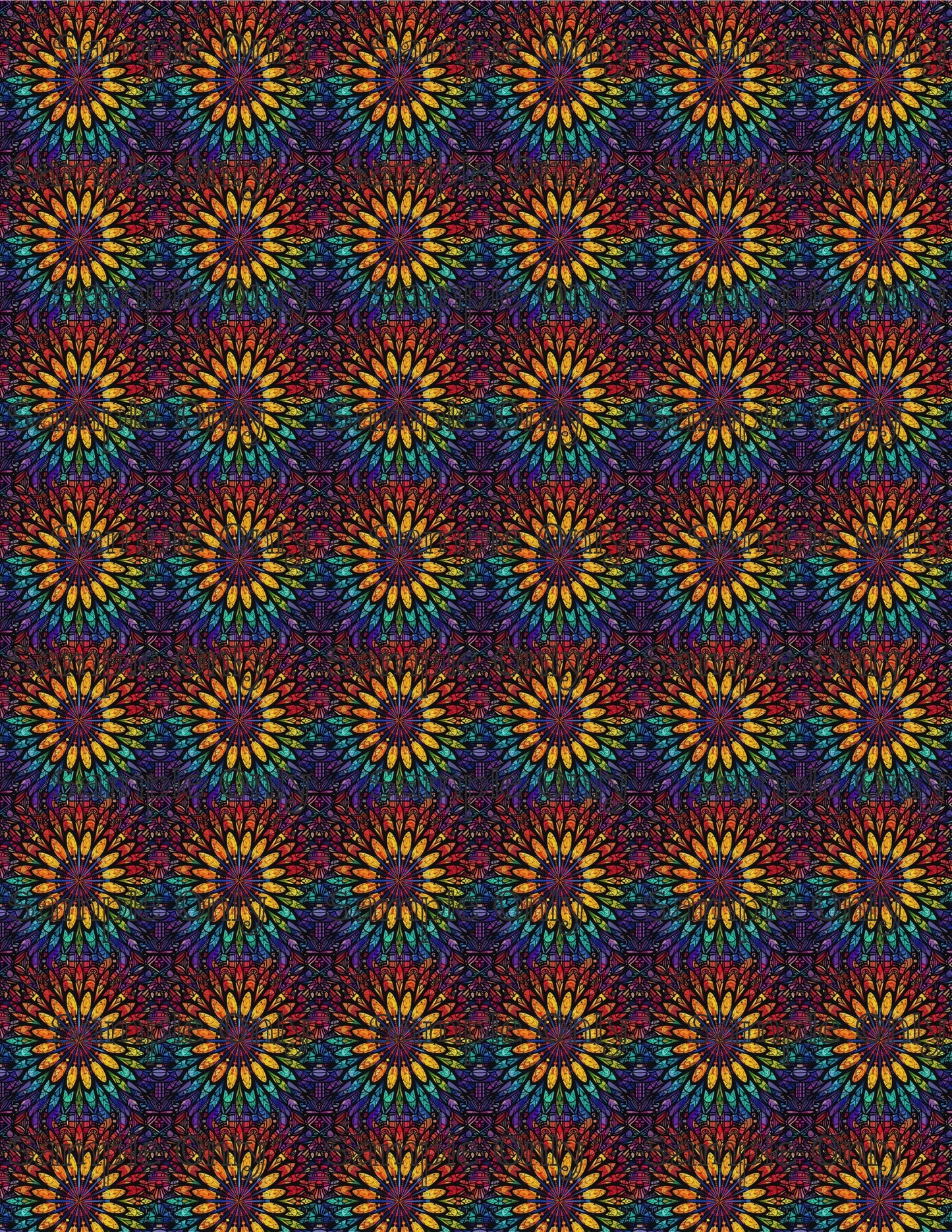 Spectral Mandala Set 8 Pattern Image Transfer Sheet For Polymer Clay