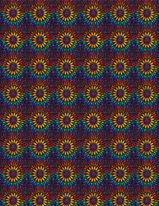 Spectral Mandala Set 8 Pattern Image Transfer Sheet For Polymer Clay