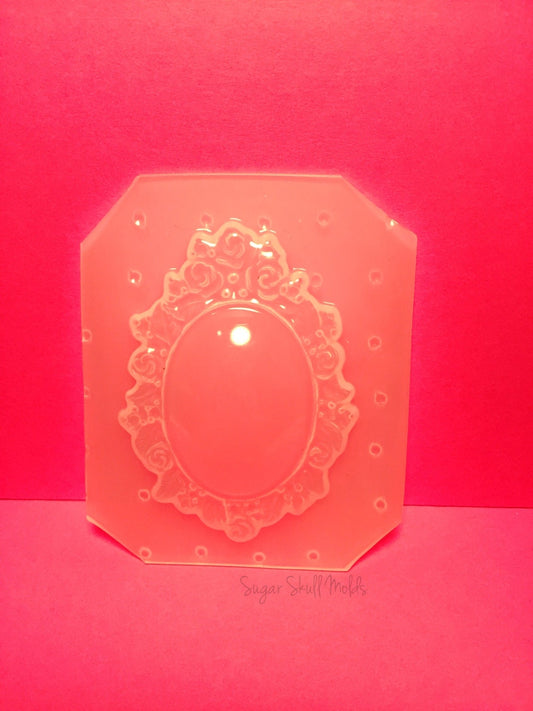 Romantic Rose Cameo Or Dome Photo Setting Flexible Plastic Mold For Resin YOU CHOOSE From 4 Options