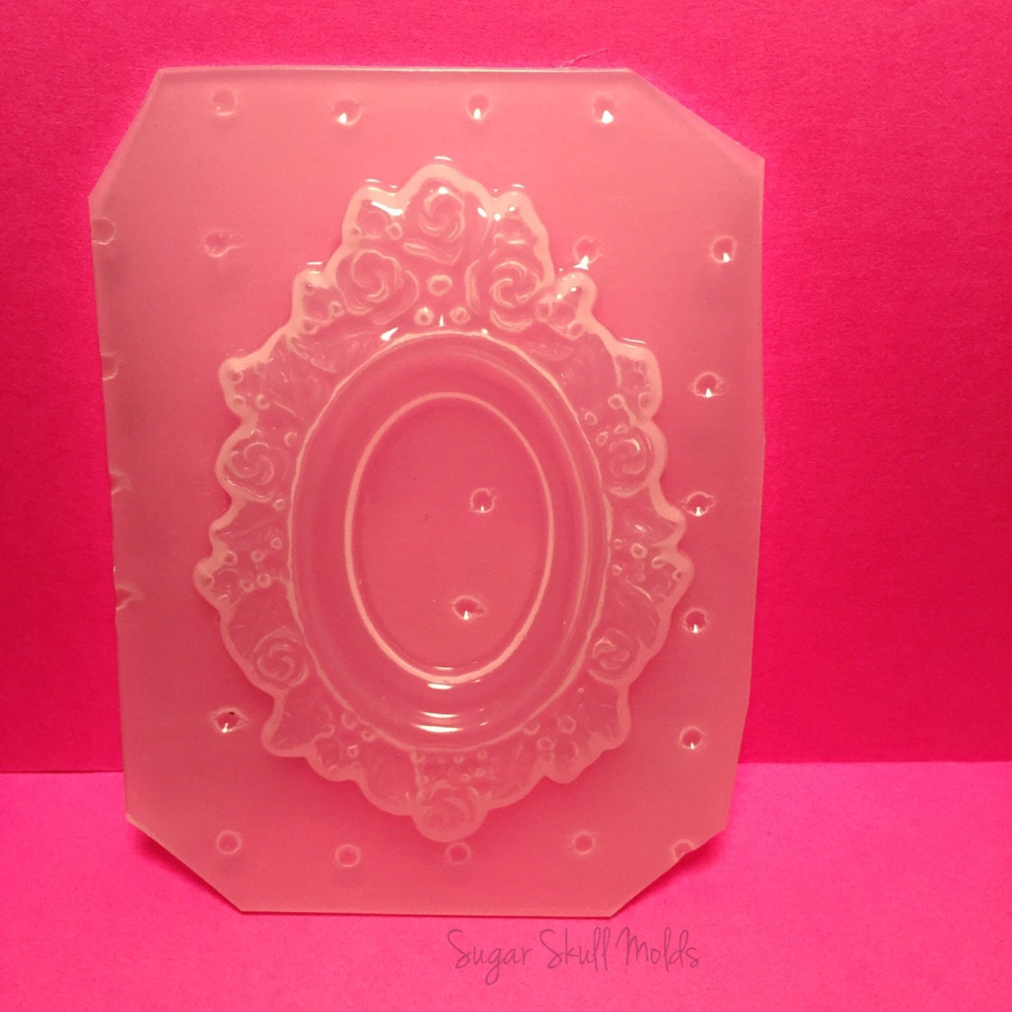 Romantic Rose Cameo Or Dome Photo Setting Flexible Plastic Mold For Resin YOU CHOOSE From 4 Options