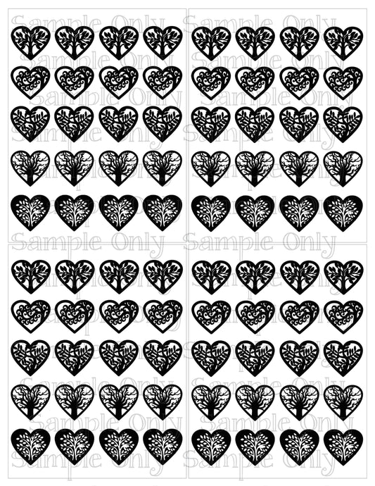 Tree Of Life Hearts DIGITAL OR PRINTED Image Transfer Sheet For Polymer Clay