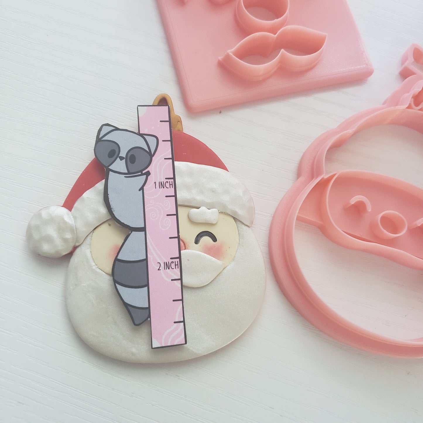 Sweet Santa 3d Ornament Imprint Polymer Clay Cutter TPAB