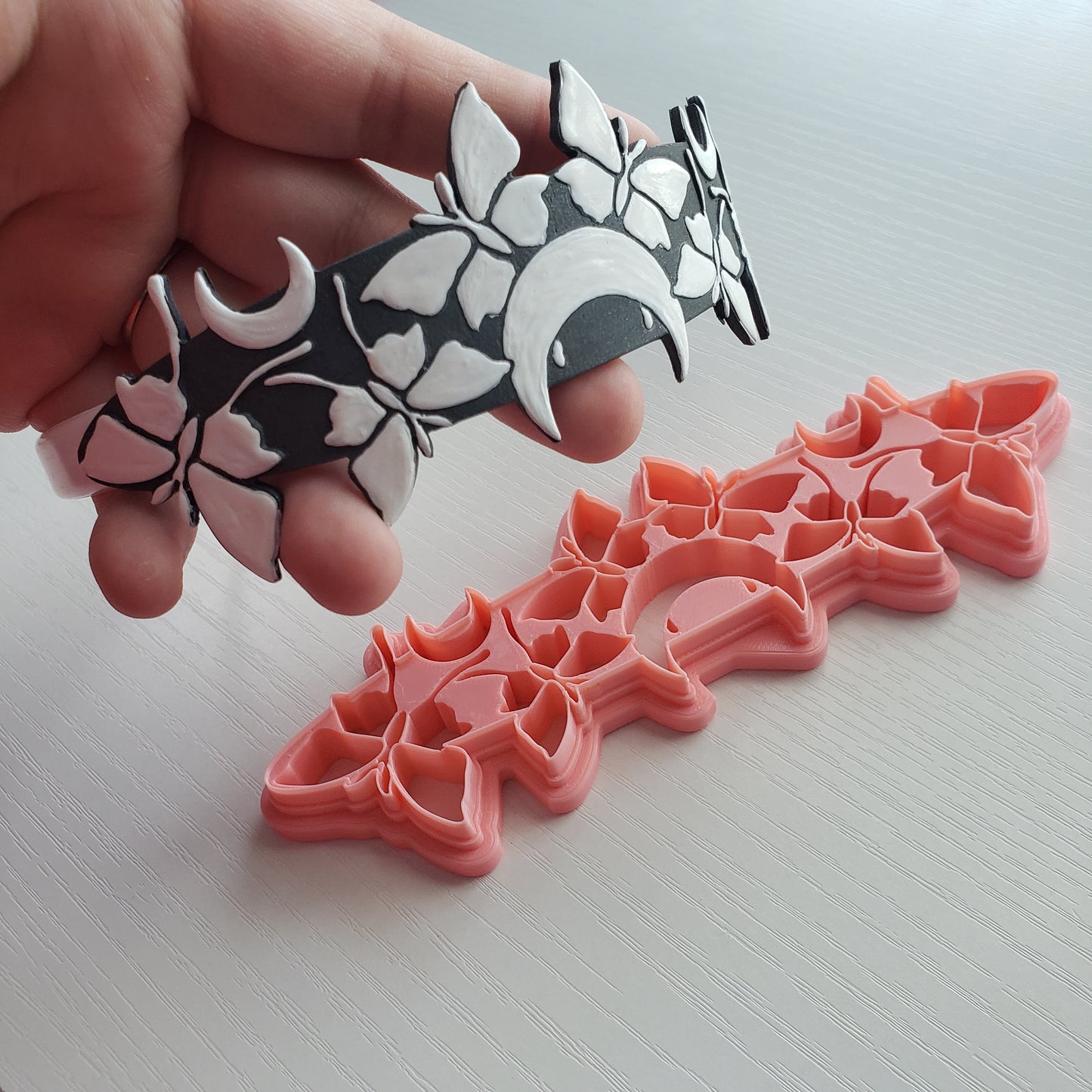 Luna Moth Headband Bracelet or Bookmark Polymer Clay Cutter TPAB