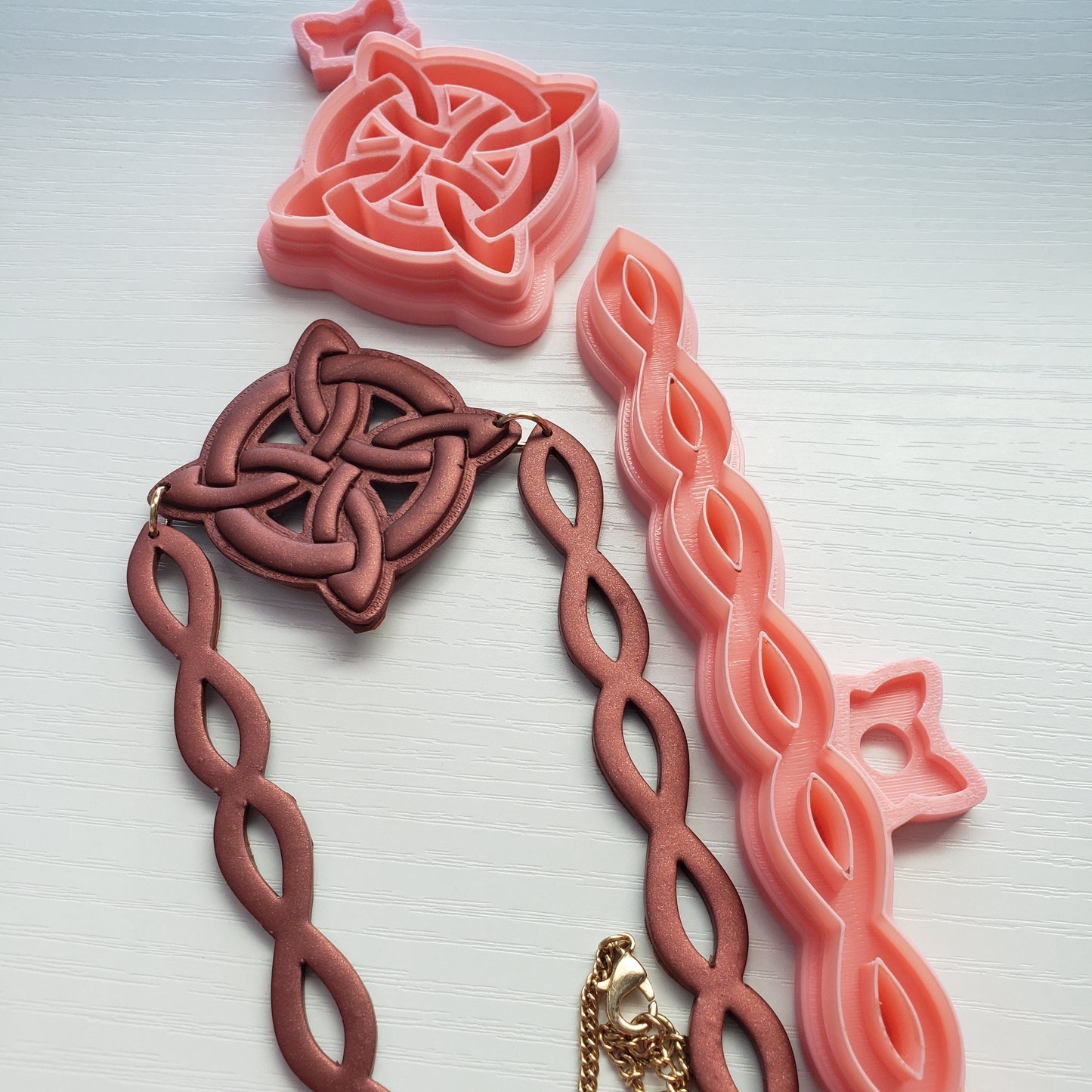 2pc Celtic Headband Polymer Clay Cutter TPAB