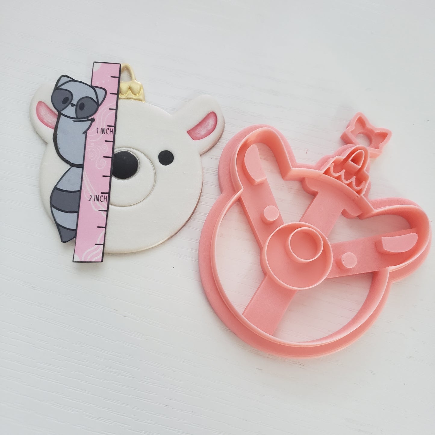 Sweet Polar Bear Imprint Ornament Polymer Clay Cutter TPAB